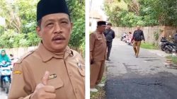 DEDE : Kepala Desa (Kades) Kosambi Kecamatan Sukadiri Kabupaten Tangerang -Banten Memonitor Untuk Perbaikkan Jalan Disekitar Wilayah Hukum 