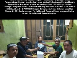 Ke -11 Orang Ahli Waris Isim / Dulloh Bin H.Saimin (Almarhum) Dengan Diwakilkan Oleh : Ahli Waris Anak Ke-5 Isim / Dulloh Bin H Saimin (Almarhum)