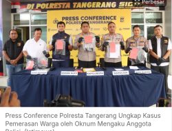 Untuk Segenap Jajaran Reskrim  Polresta Tangerang mengamankan enam pria yang diduga melakukan pemerasan dengan modus menyamar sebagai : Oknum anggota kepolisian Gadungan
